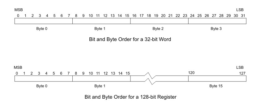 Big-Endian byte and bit ordering